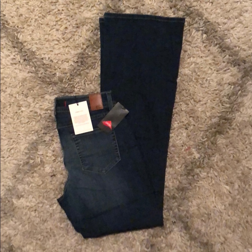Fran denim “Ellen” pants